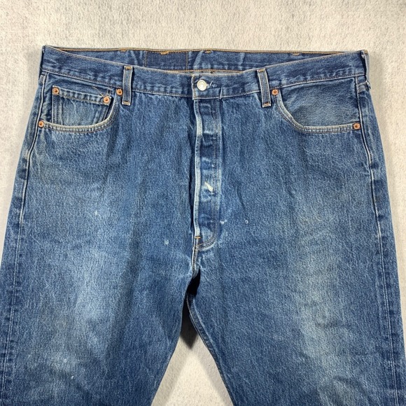 VTG 90s Levi's 501XX Jeans Mens 44x32 Fit 38x30 Button Fly Original Fit Made USA - Picture 3 of 12
